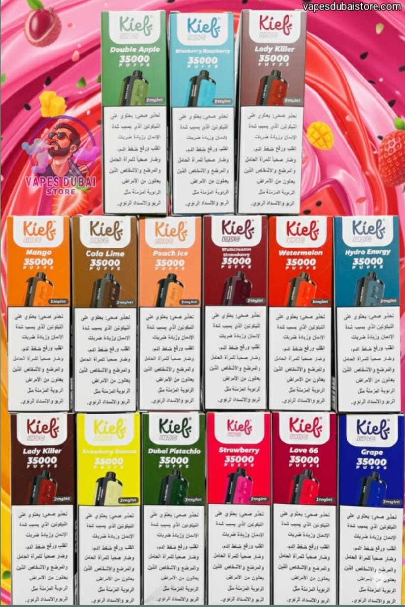 Kief King 35000 Puffs Disposable Vape 3mg In Dubai