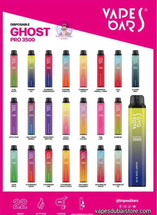 Vapes Bar Ghost Pro 3500 Puffs 20mg In UAE