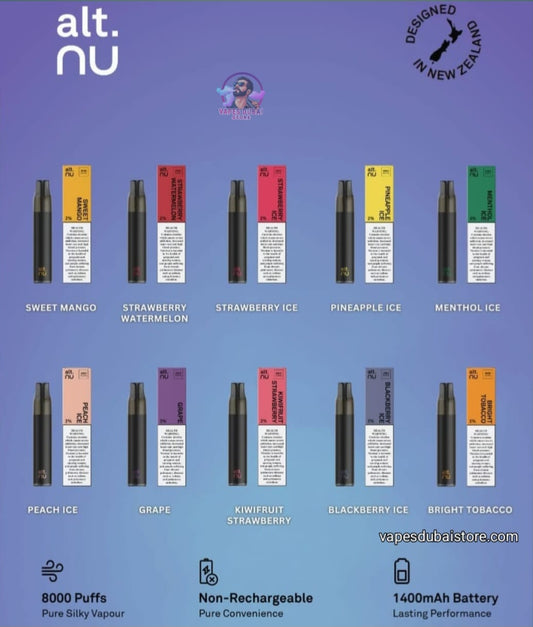 Alt Nu 8000 Puffs Disposable Vape 20mg in UAE