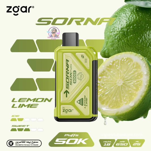ZGAR Sorna 50000 Puffs Disposable Vape 18mg In DUBAI