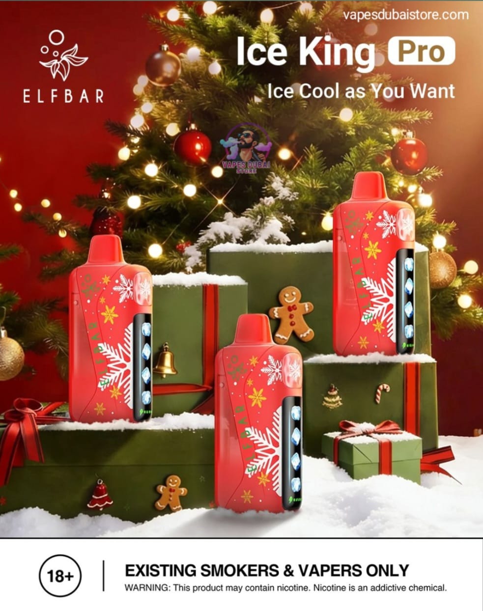 ELFBAR Ice King Pro 40000 Puffs 50mg Nicotine Disposable vape in UAE