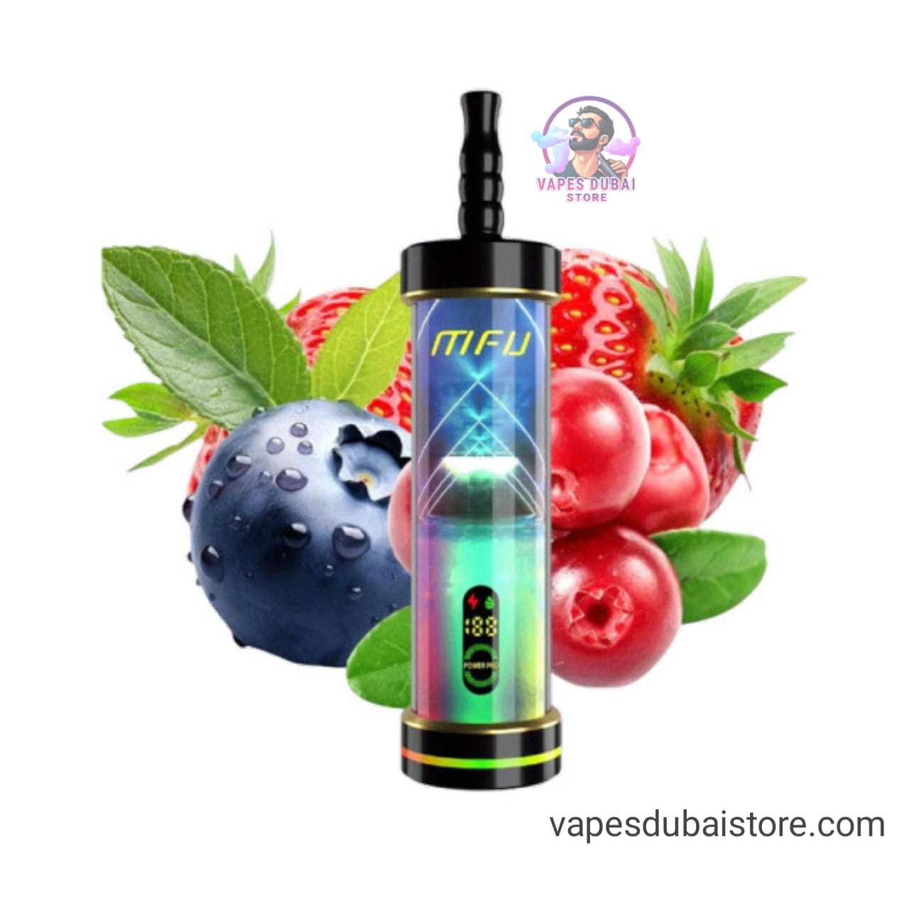 MFU SHISHA X2 Hookah 60000 Puffs Disposable Vape In DUBAI