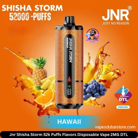 JNR Shisha Storm 52000 Puffs Disposable Vape 2% DTL in UAE