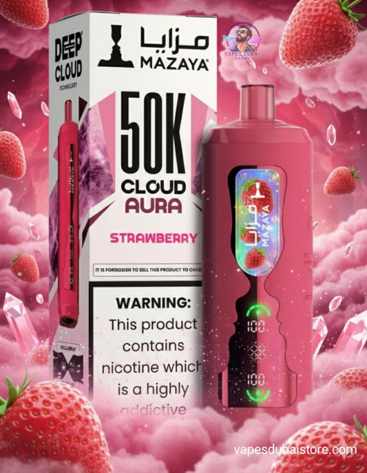 Mazaya Cloud AURA 50000 Puffs Disposable Vape 6mg in UAE