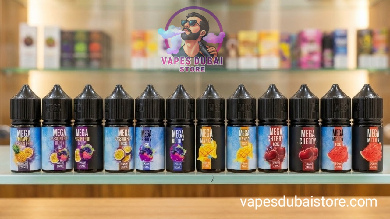 MEGA 30mg and 50mg 30ml Salt Nicotine E-juice in Dubai