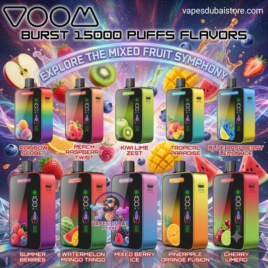 Voom Burst Disposable 15000 Puffs 50mg Vape in Dubai