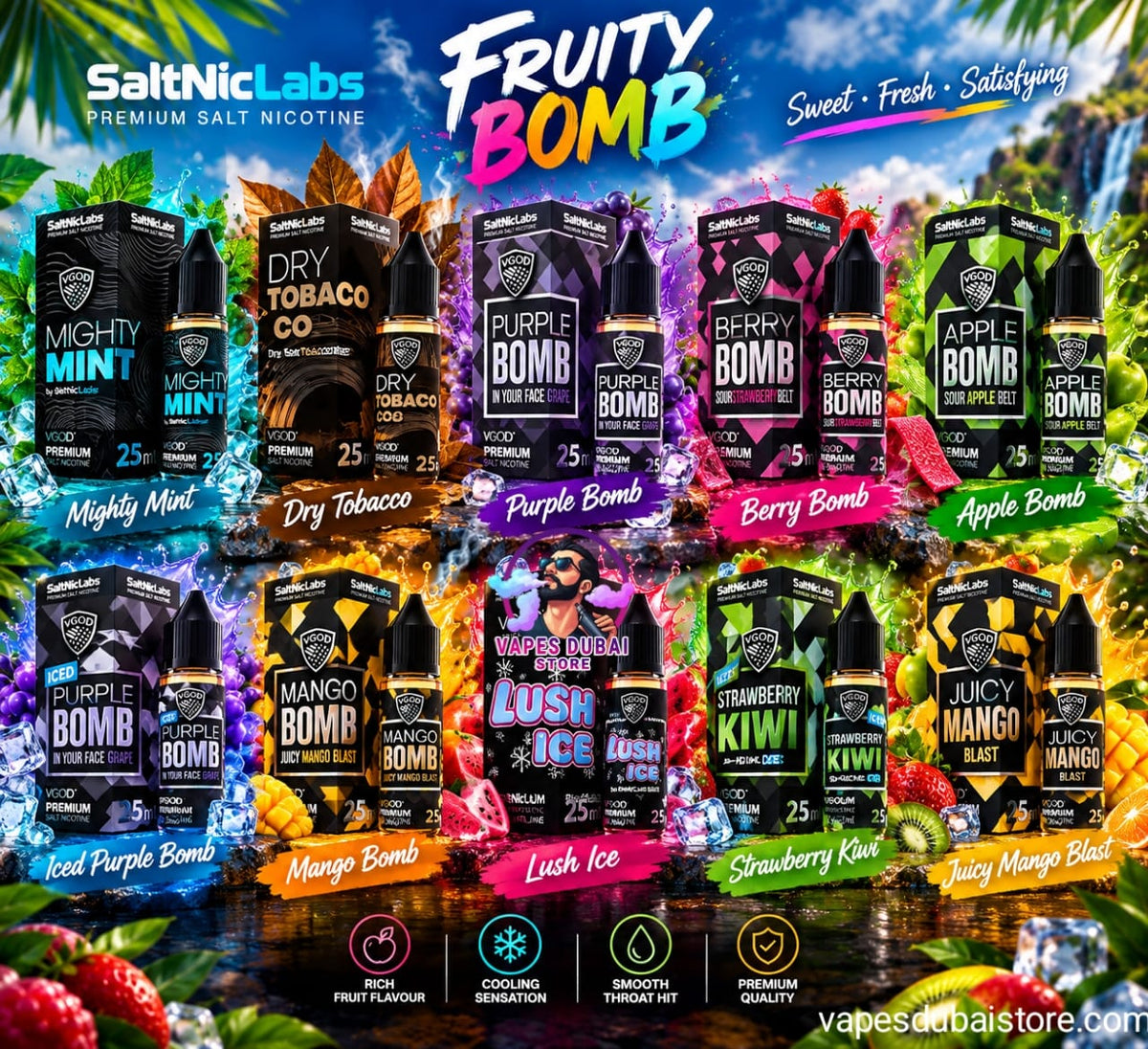 VGOD Salt Nic 30ml Vape Liquids In UAE