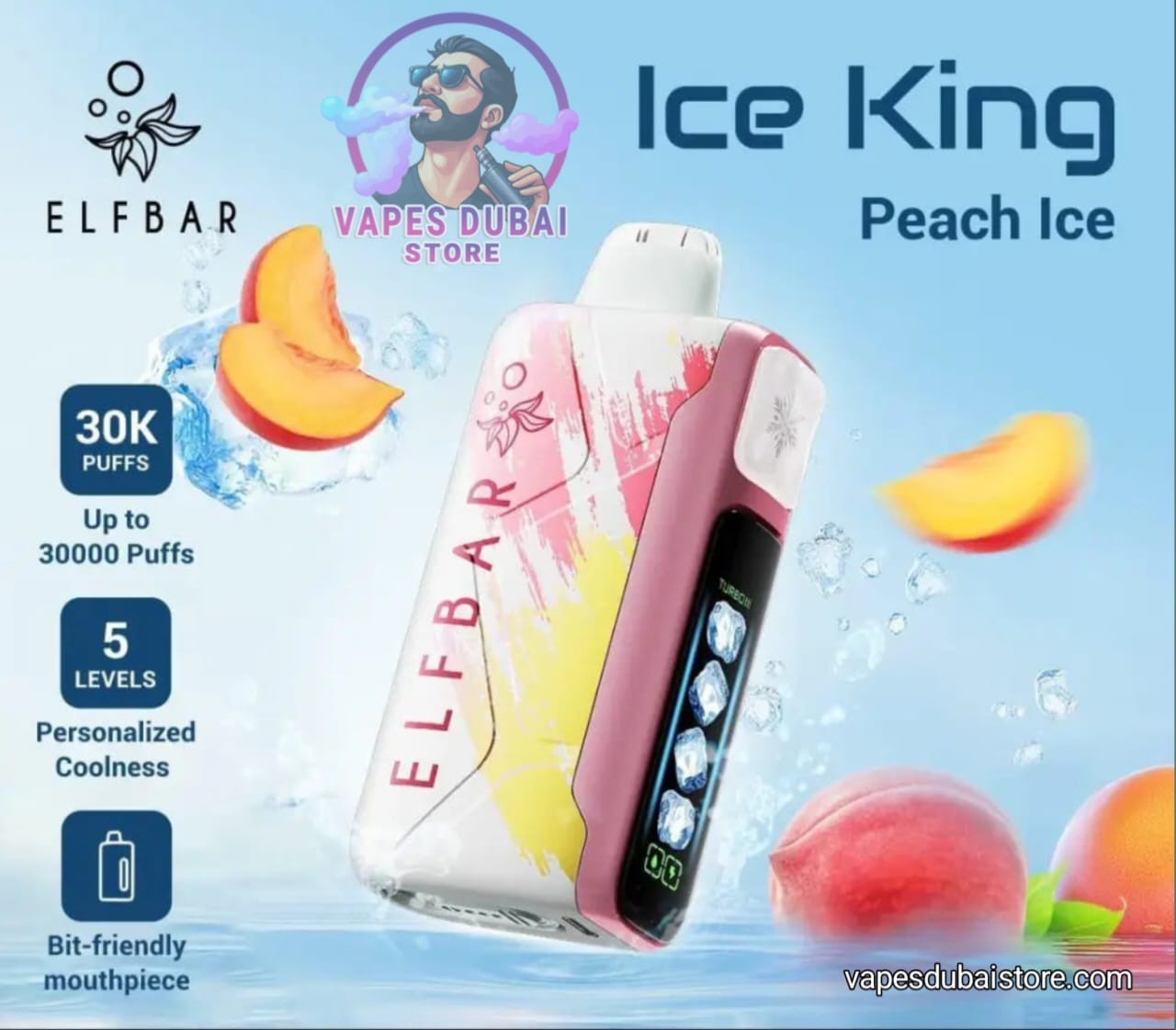 ELF BAR Ice King 30000 Puffs Disposable Vape 50mg In UAE