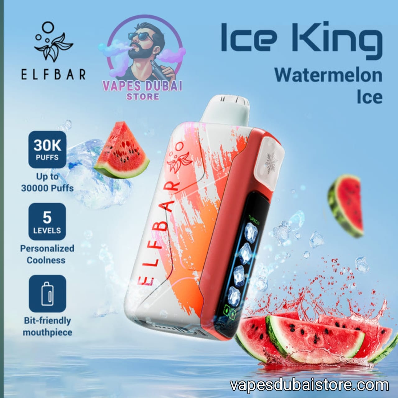 ELF BAR Ice King 30000 Puffs Disposable Vape 50mg In UAE