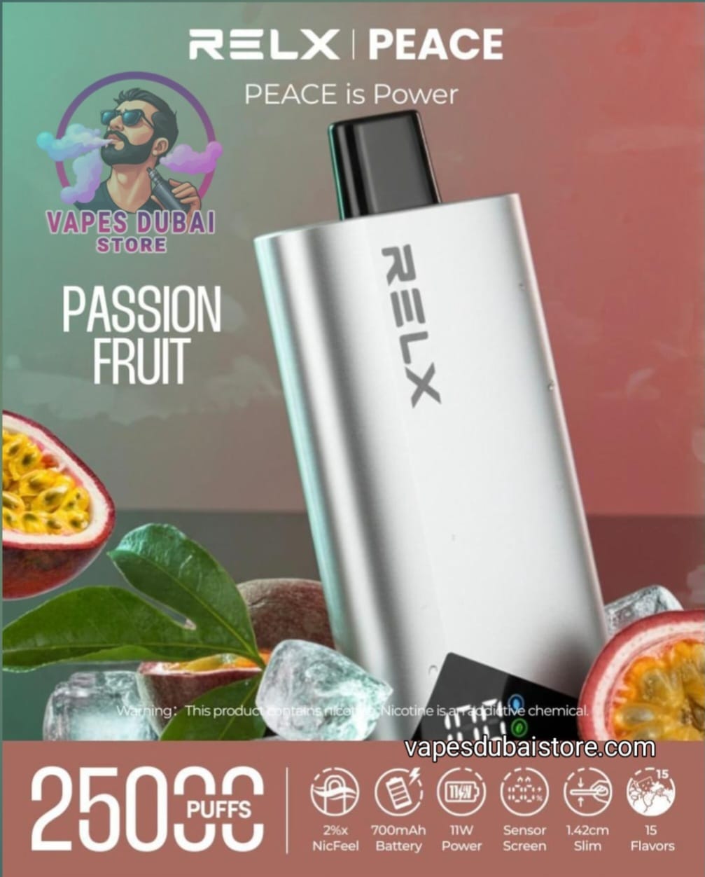 Relx Peace 25000 Puffs Disposable Vape In Dubai