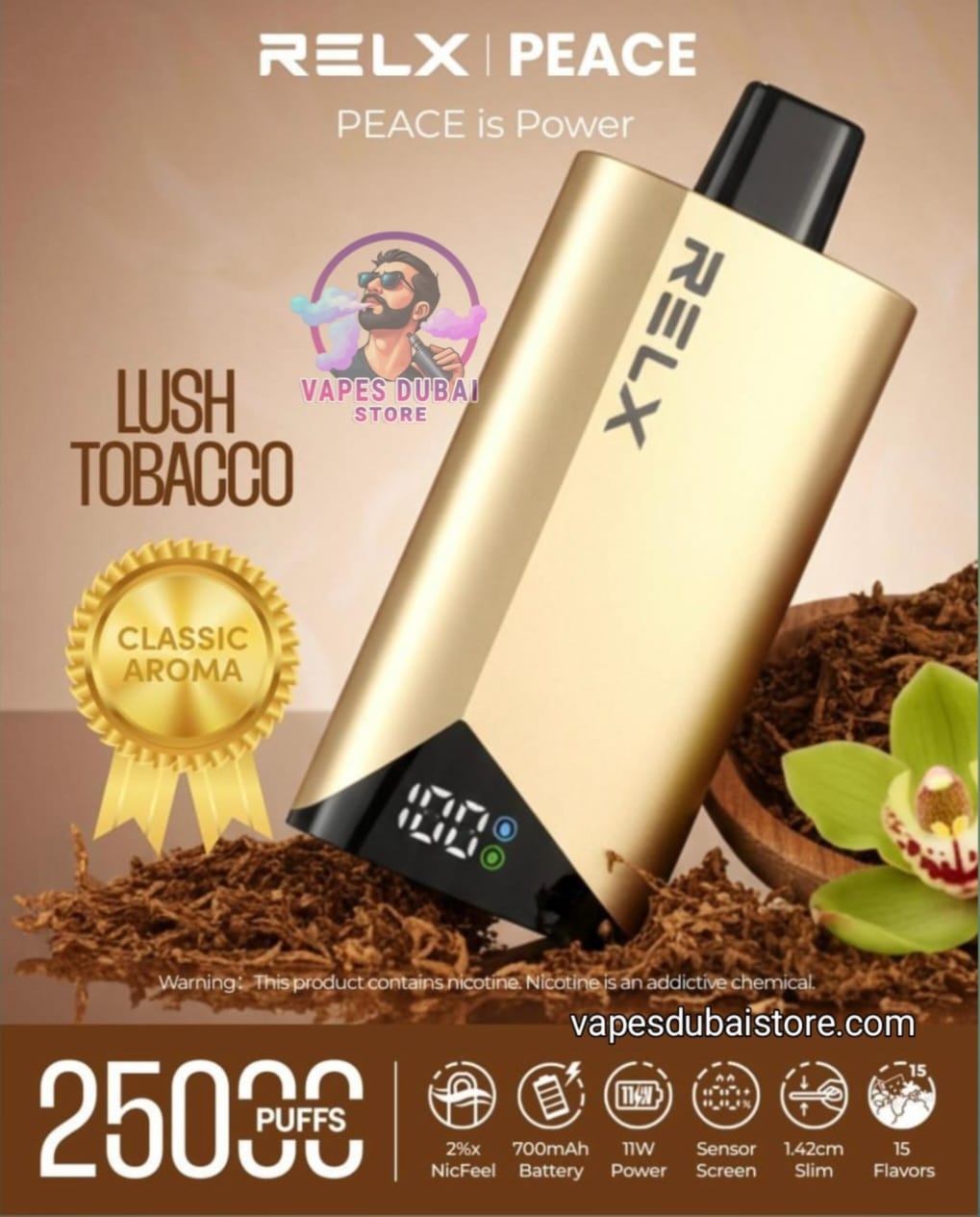 Relx Peace 25000 Puffs Disposable Vape In Dubai