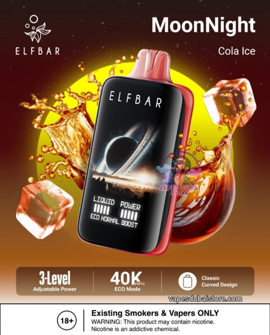 Elfbar Moonlight 40000 Puffs Disposable Vape 50mg In UAE