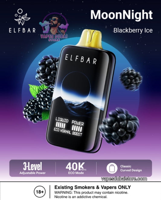 Elfbar Moonlight 40000 Puffs Disposable Vape 50mg In UAE