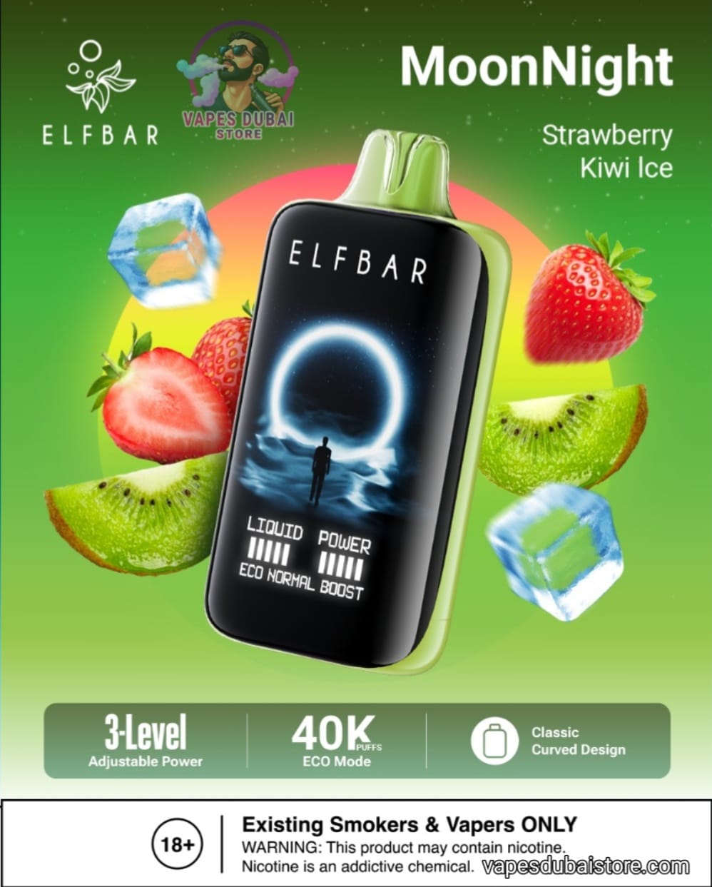 Elfbar Moonlight 40000 Puffs Disposable Vape 50mg In UAE