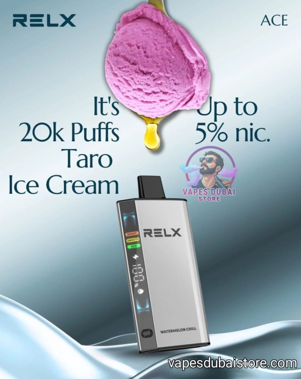 RELX Ace 20000 Puffs 50MG Disposable Vape In UAE