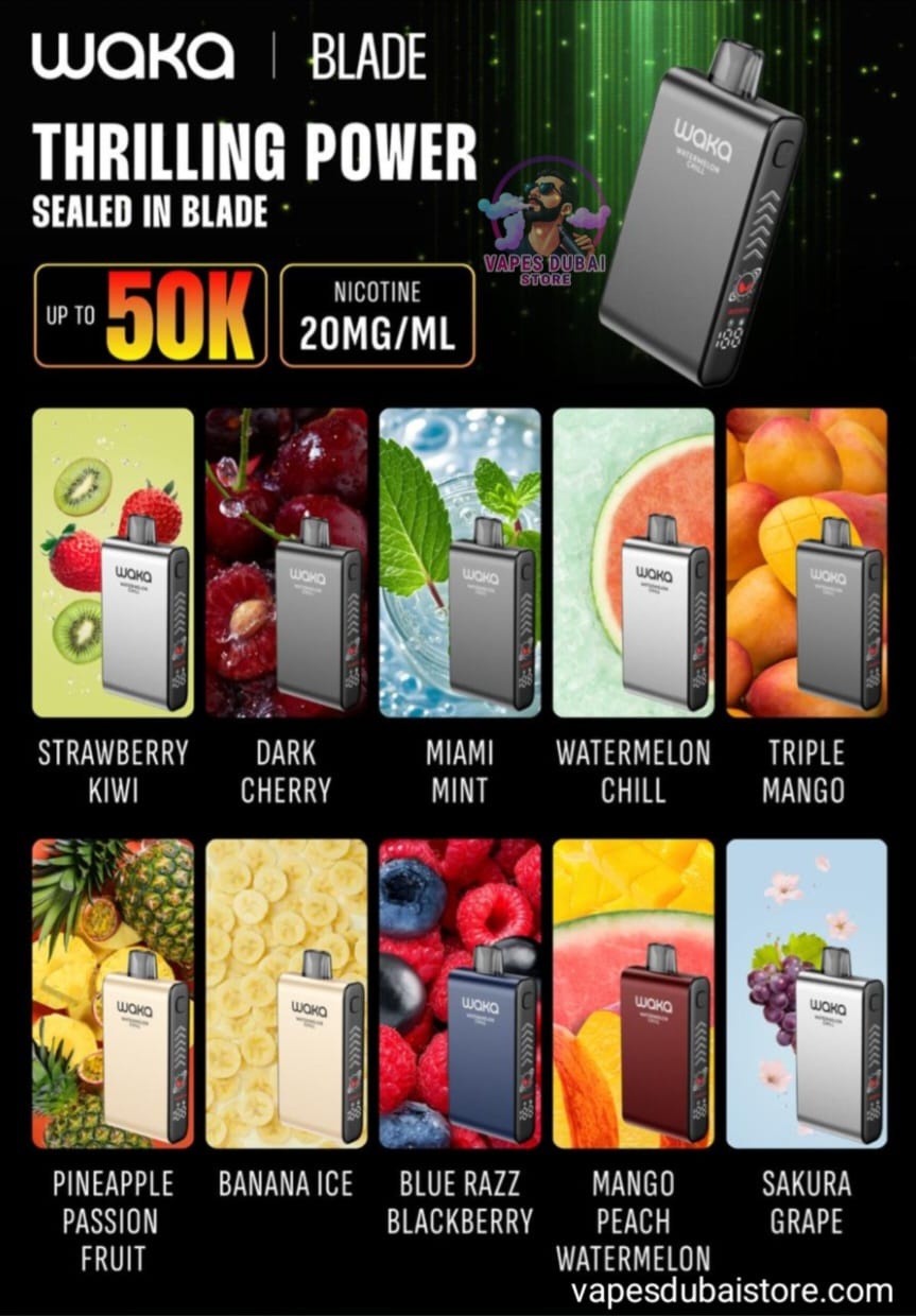 Waka Blade 50000 Puffs 20Mg Disposable Vape In UAE