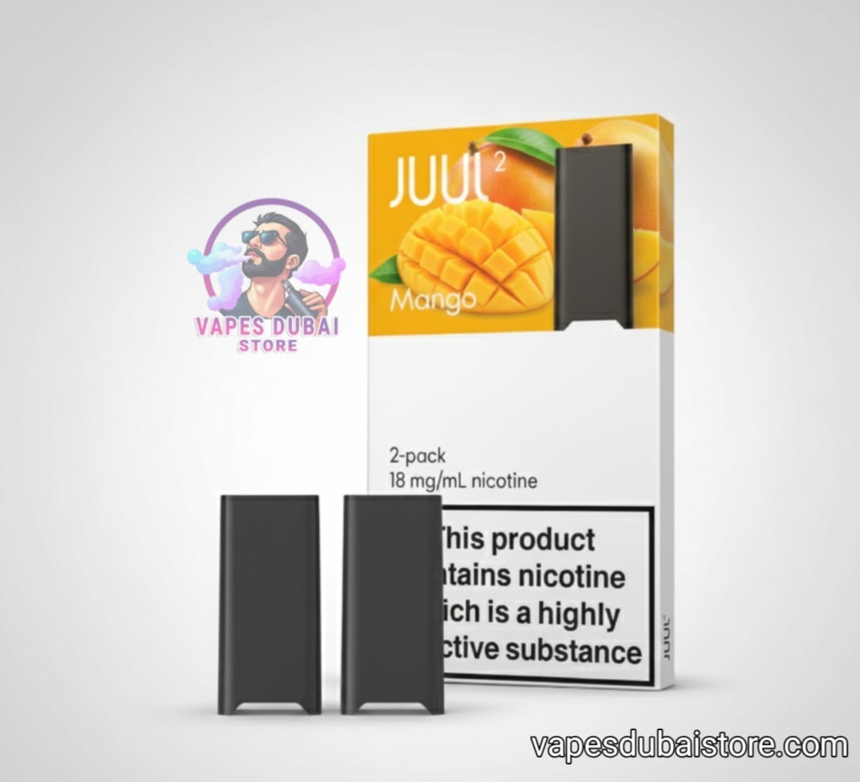 JUUL 2 Pods Cartridge 18mg for Juul 2 Device( 2PCS) in Dubai