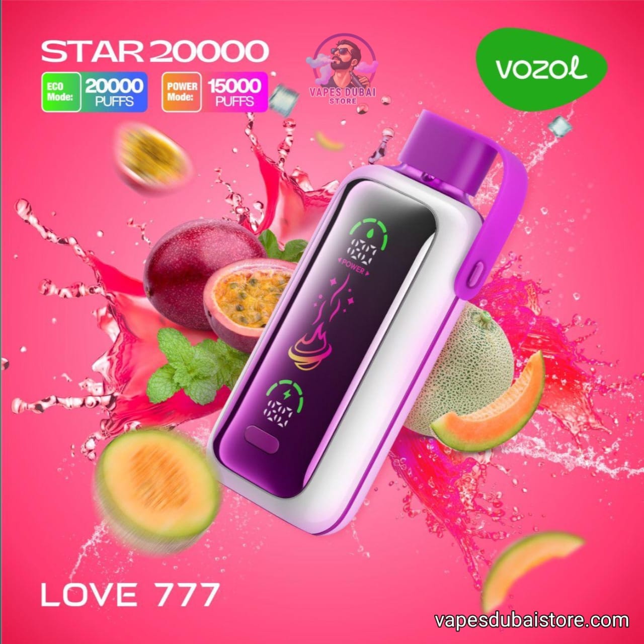 Vozol Star 20000 Puffs 5% Rechargeable Disposable Vape in Dubai