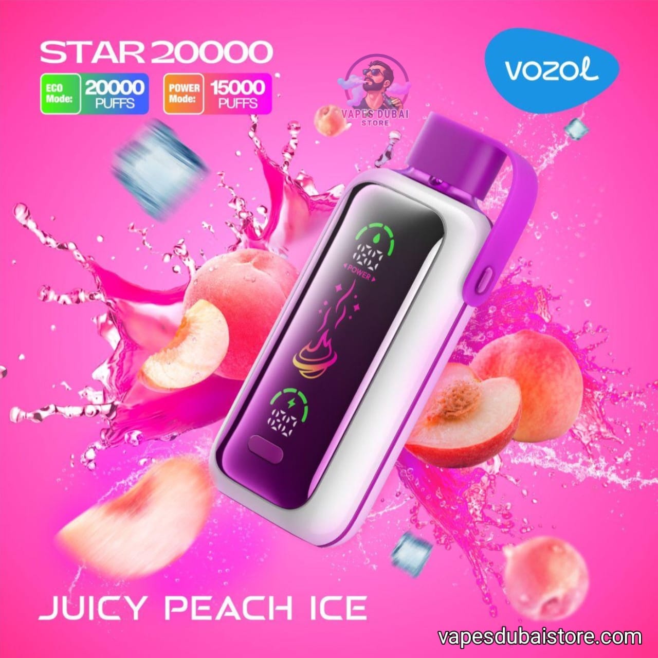 Vozol Star 20000 Puffs 5% Rechargeable Disposable Vape in Dubai