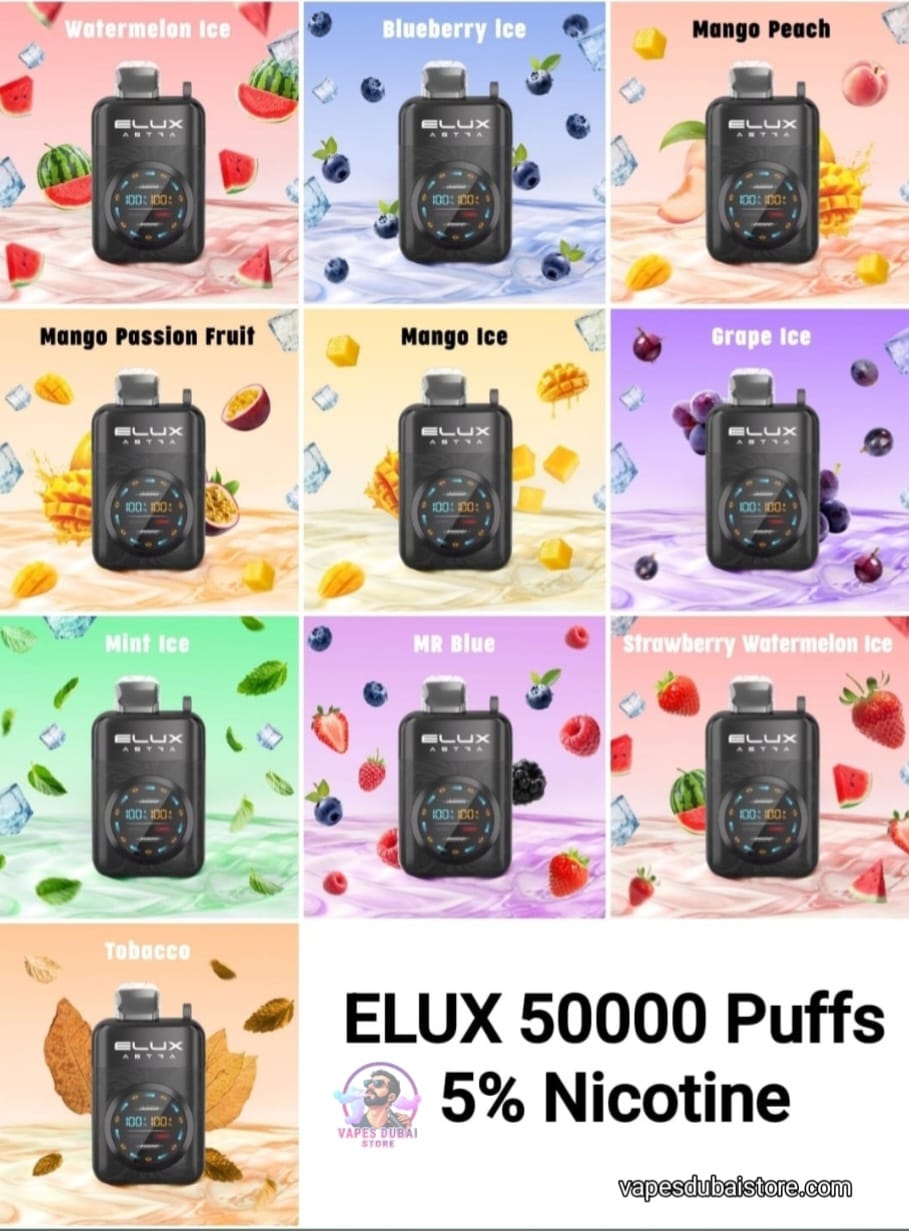 Elux Astra 50000 Puffs Disposable Vape 50MG in UAE