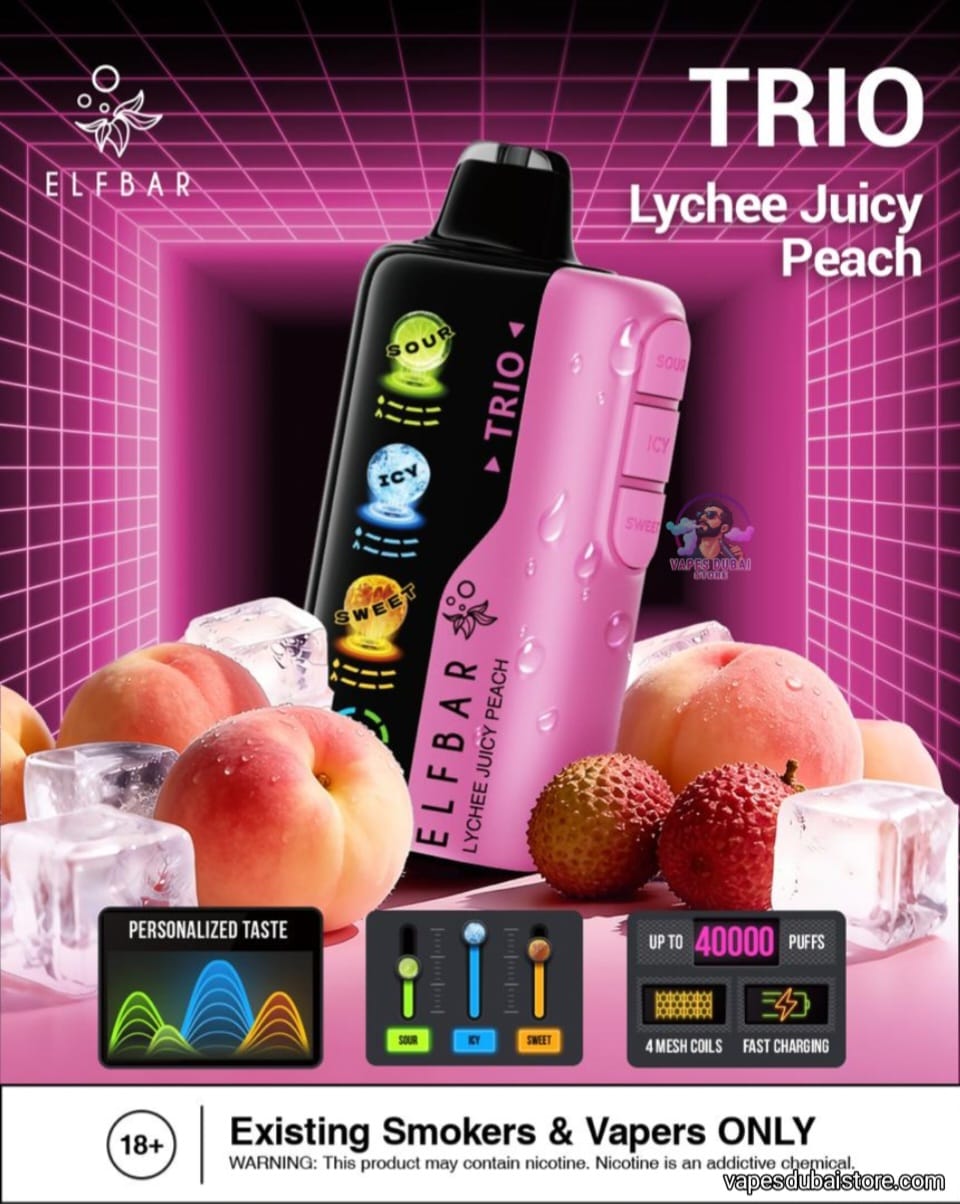 ELF BAR Trio 40000 Puffs Disposable Vape In Dubai