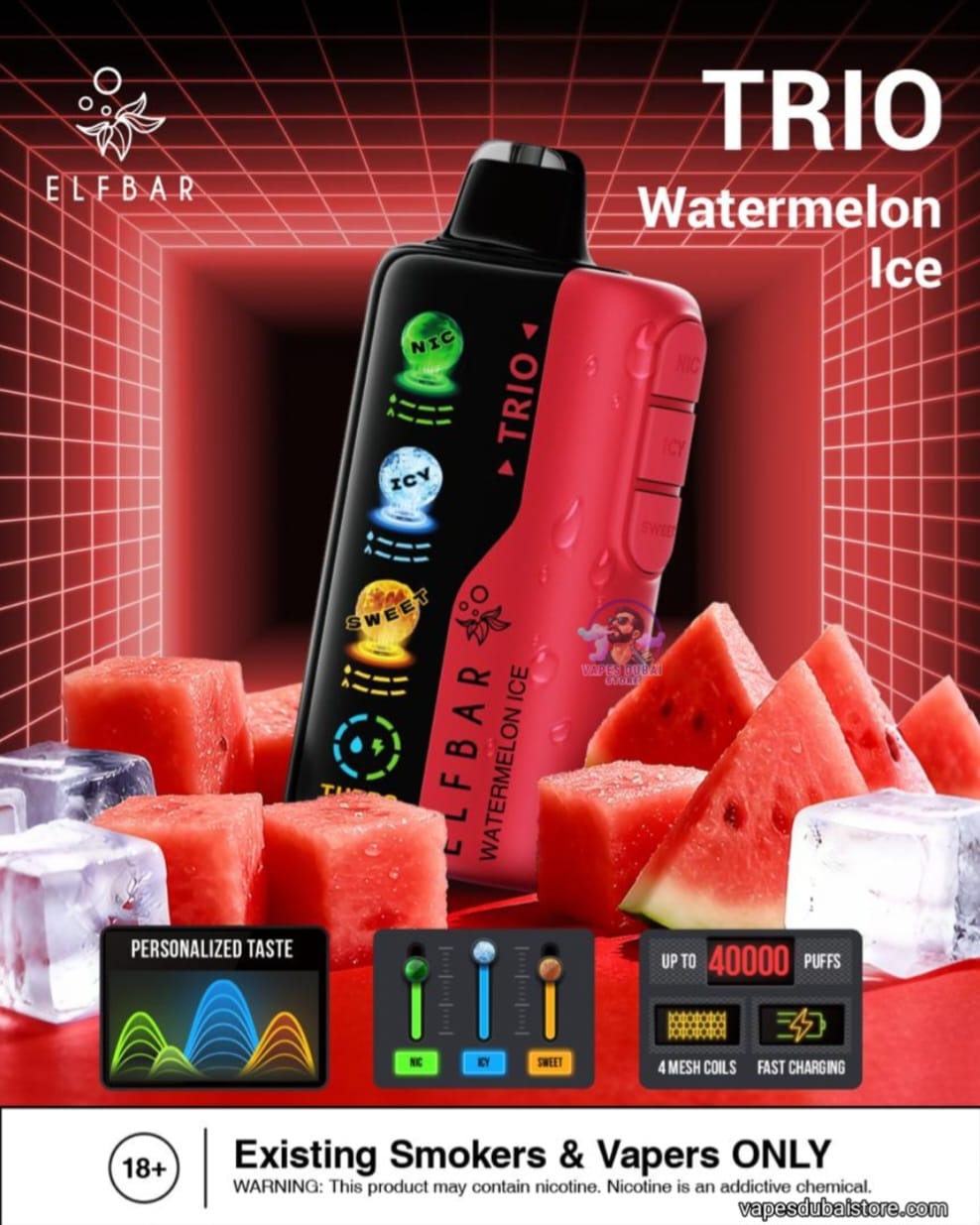 ELF BAR Trio 40000 Puffs Disposable Vape In Dubai