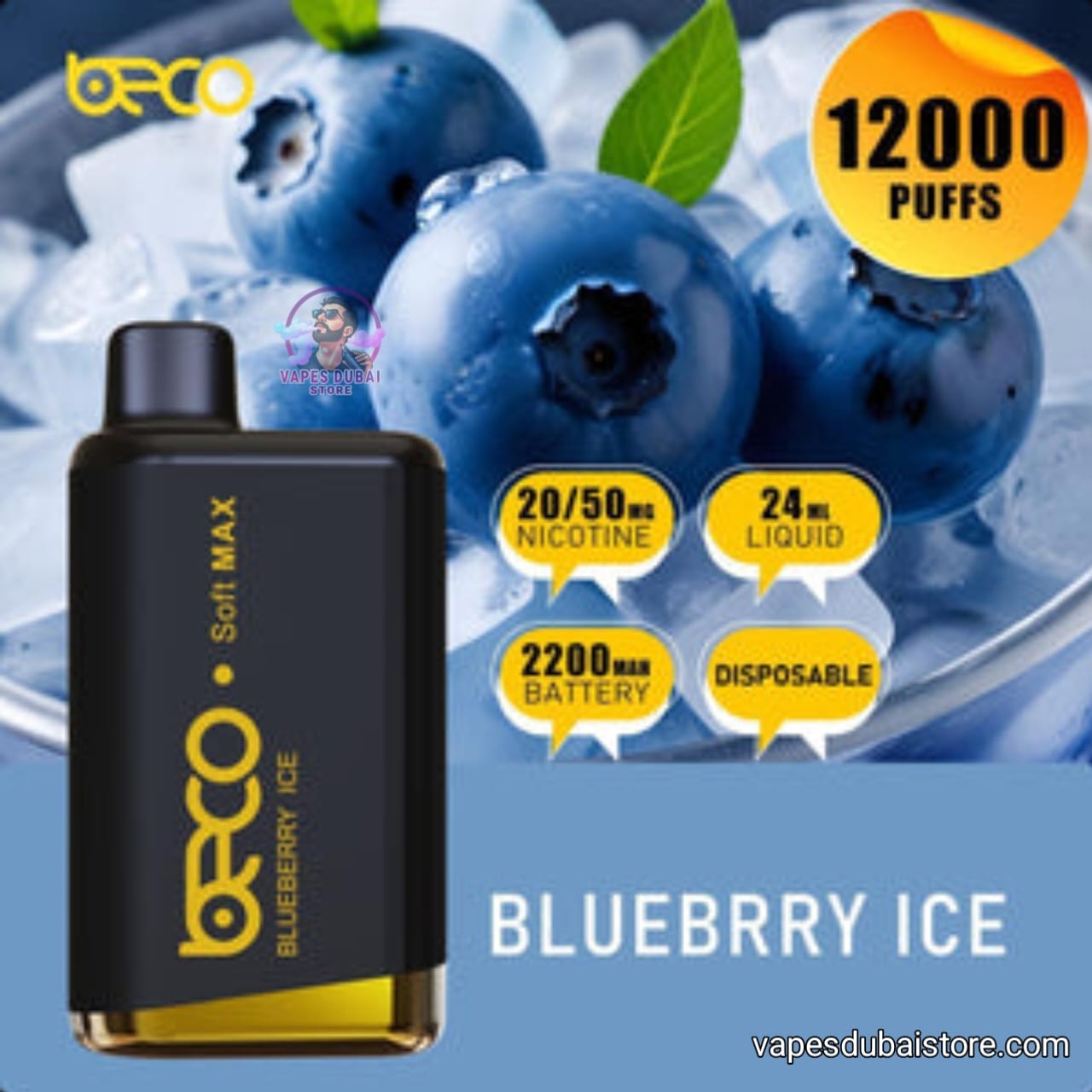 BECO SOFT MAX 12000 Puffs Disposable Vape 20mg in Dubai