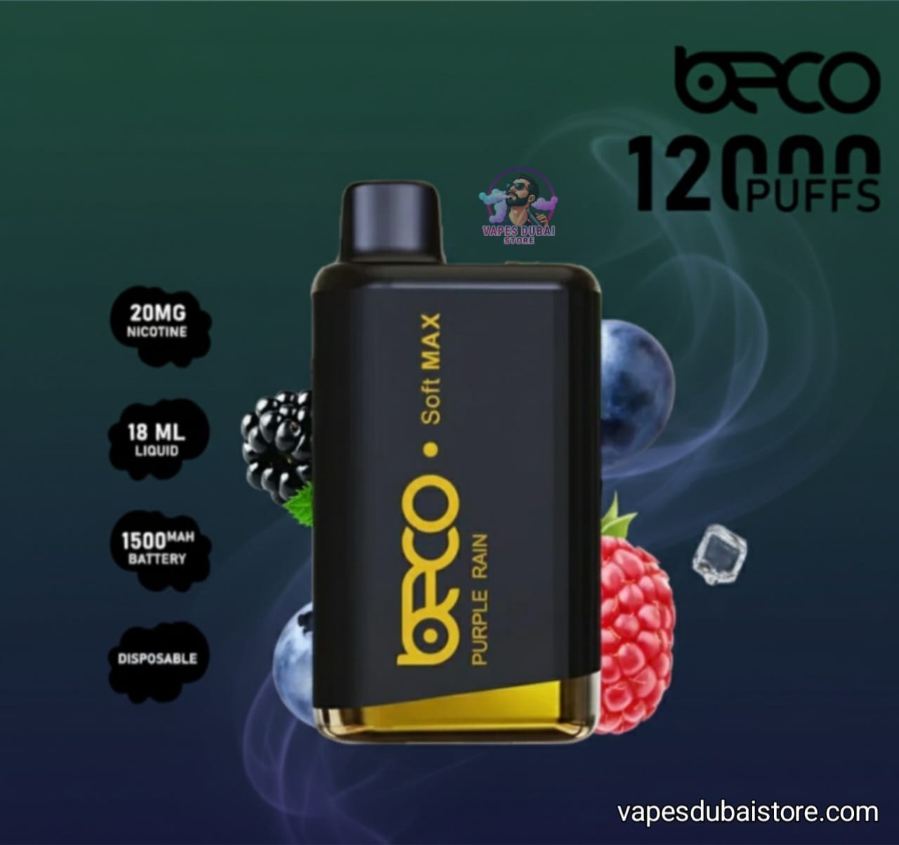 BECO SOFT MAX 12000 Puffs Disposable Vape 20mg in Dubai