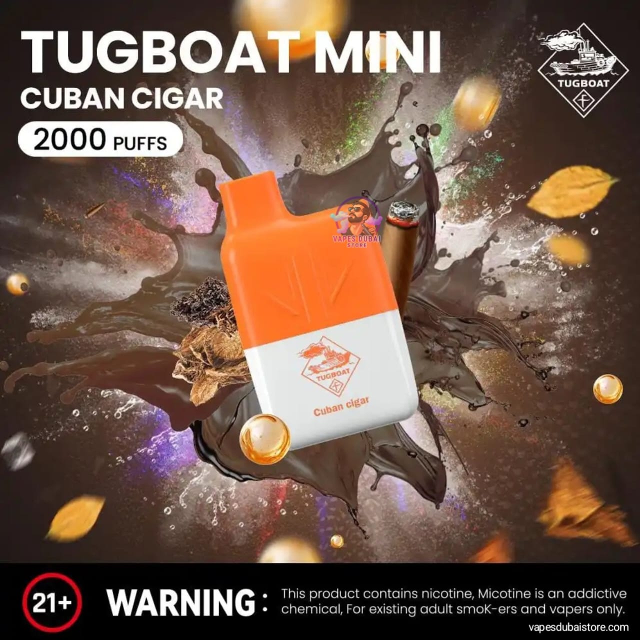 Tugboat Mini 2000 Puffs 20mg Disposable Vape In UAE