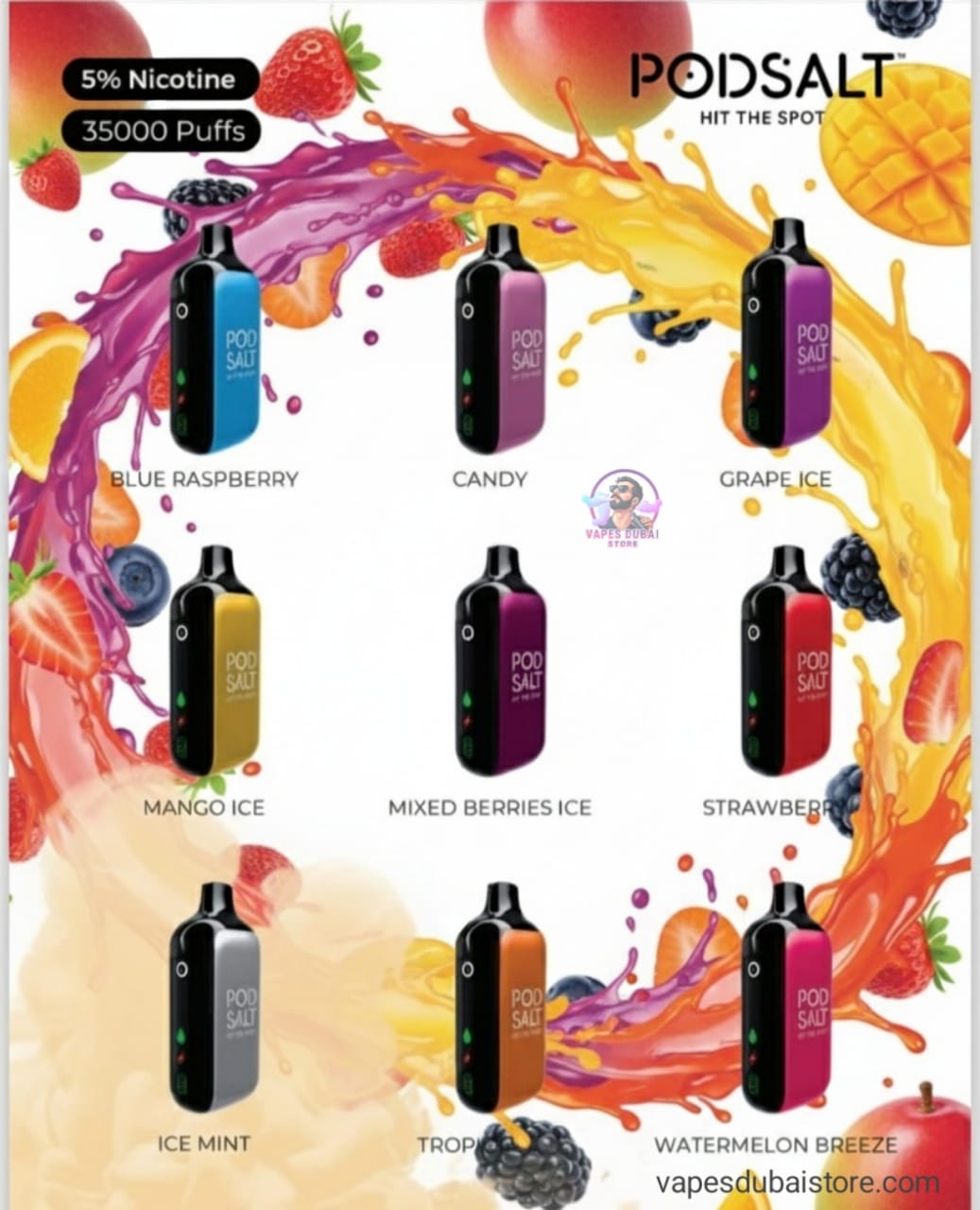 Pod Salt 35K Disposable Vape In UAE