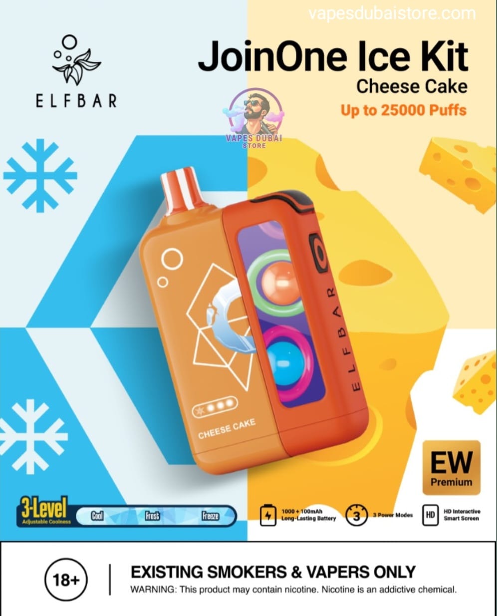 Elf Bar JoinOne Ice 25000 Puffs Disposable Vape in UAE