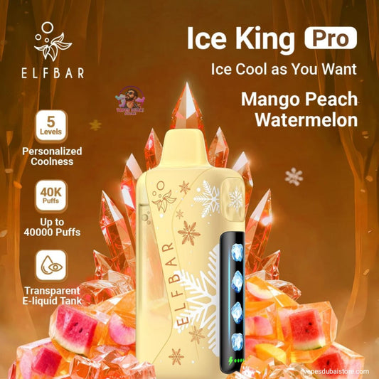 ELFBAR Ice King Pro 40000 Puffs 50mg Nicotine Disposable vape in UAE