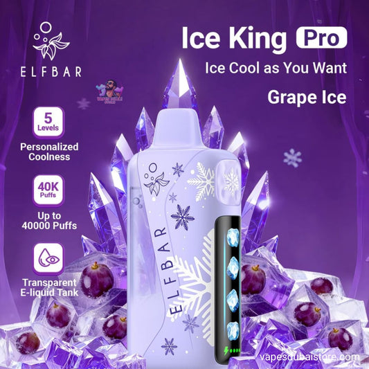 ELFBAR Ice King Pro 40000 Puffs 50mg Nicotine Disposable vape in UAE