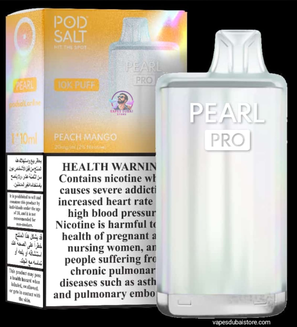 Pod Salt Pearl Pro 10000 Puffs 20mg Disposable Vape In Dubai