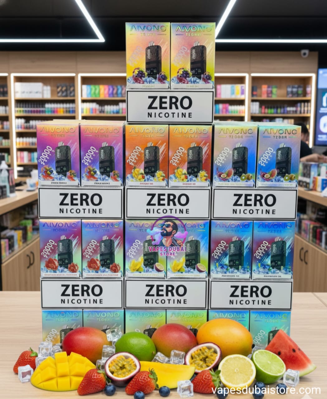 AIVONO MAGIC 20000 PUFFS DISPOSABLE VAPE 0% MG