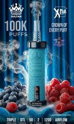 XTRA SULTAN 100K Puffs DTL Shisha 2mg Disposable Vape in UAE
