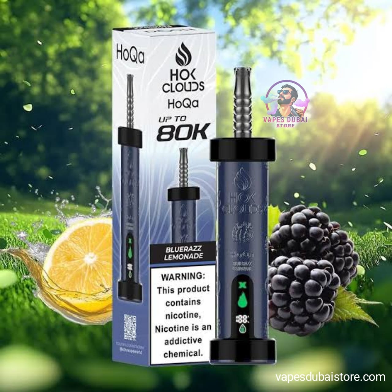 HOK Clouds HoQa 80000 Puffs Disposable Vape 5mg in UAE