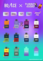 Bounce X Turbo 45000 Puffs Disposable Vape in Dubai