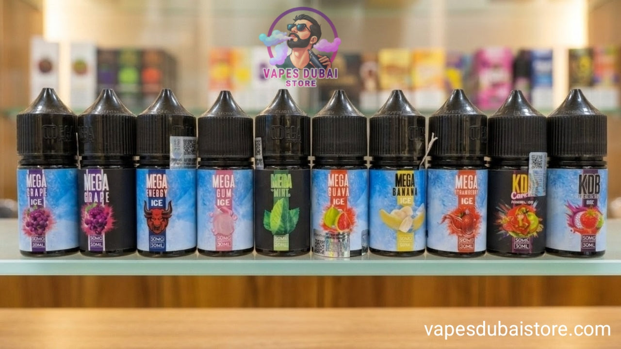 MEGA 30mg and 50mg 30ml Salt Nicotine E-juice in Dubai
