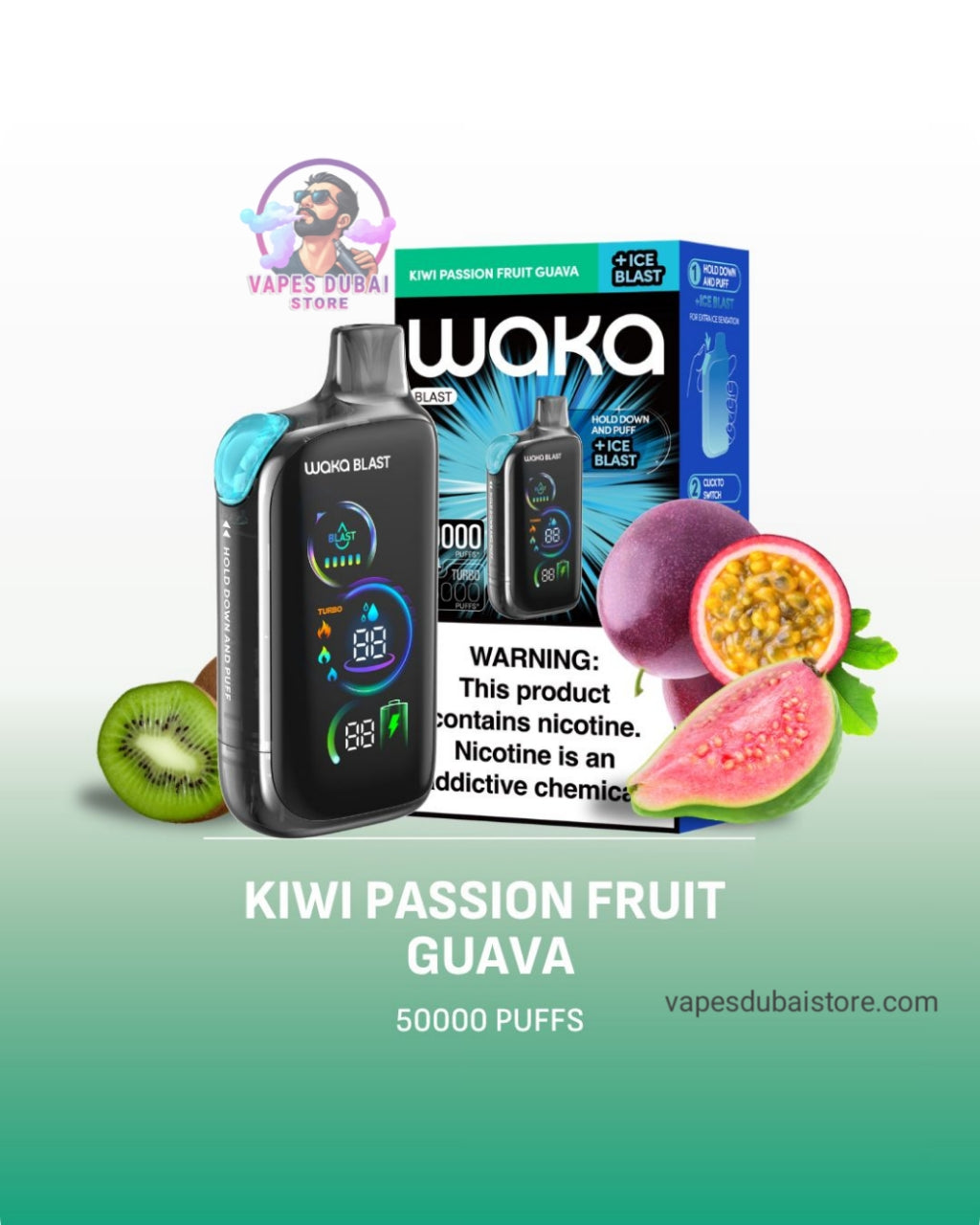 Waka Blast 50000 Puffs Disposable Vape 50mg in the UAE