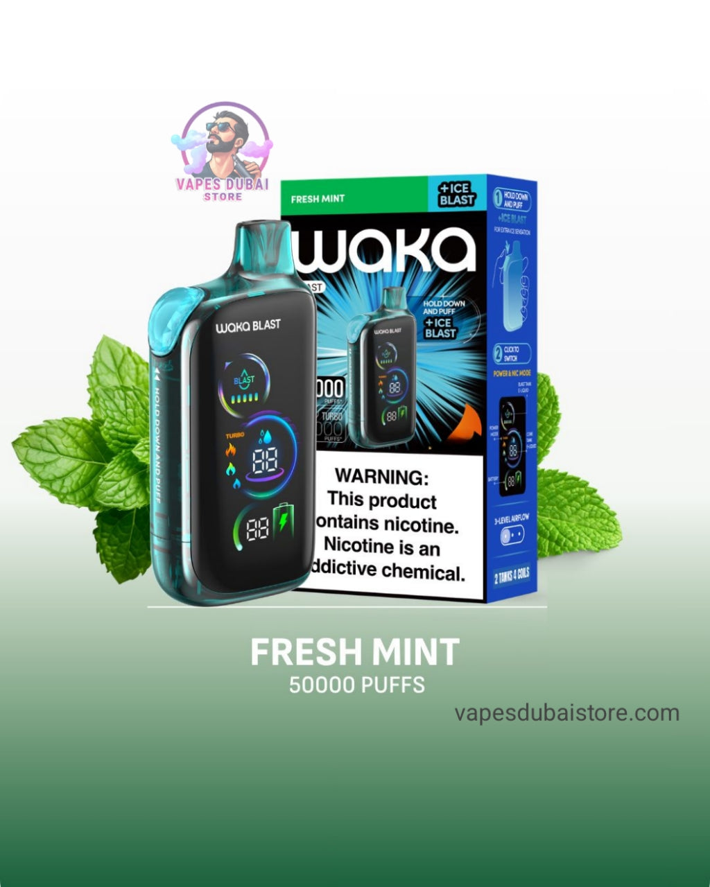Waka Blast 50000 Puffs Disposable Vape 50mg in the UAE