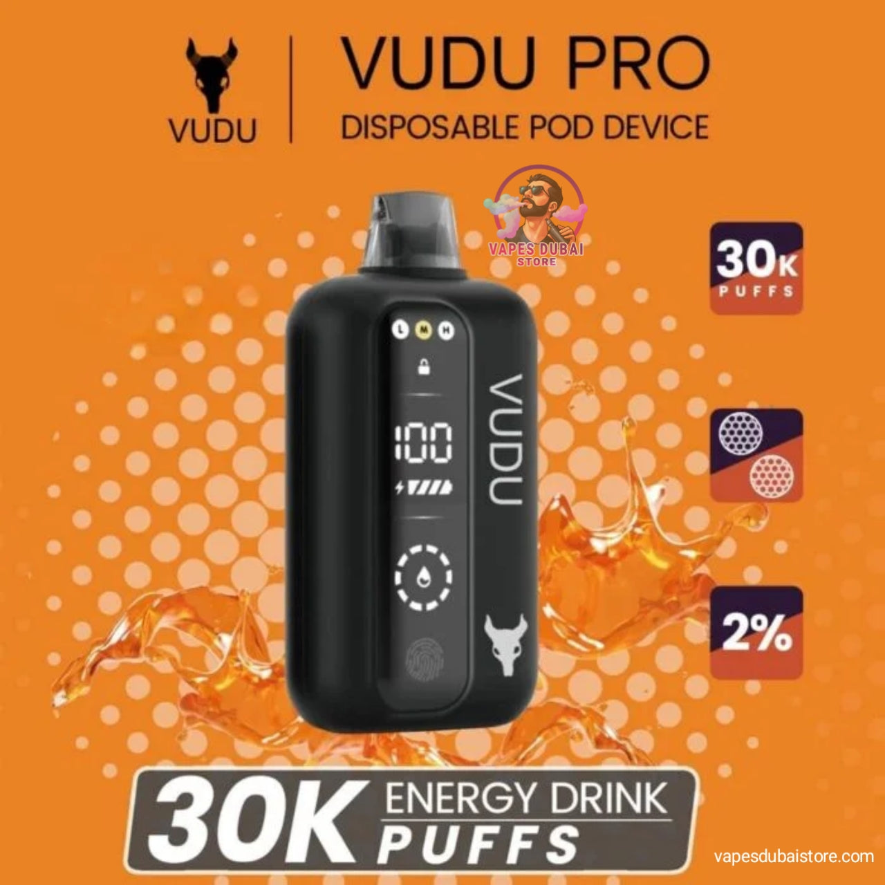 VUDU Pro 30000 Puffs 20MG Disposable Vape in UAE