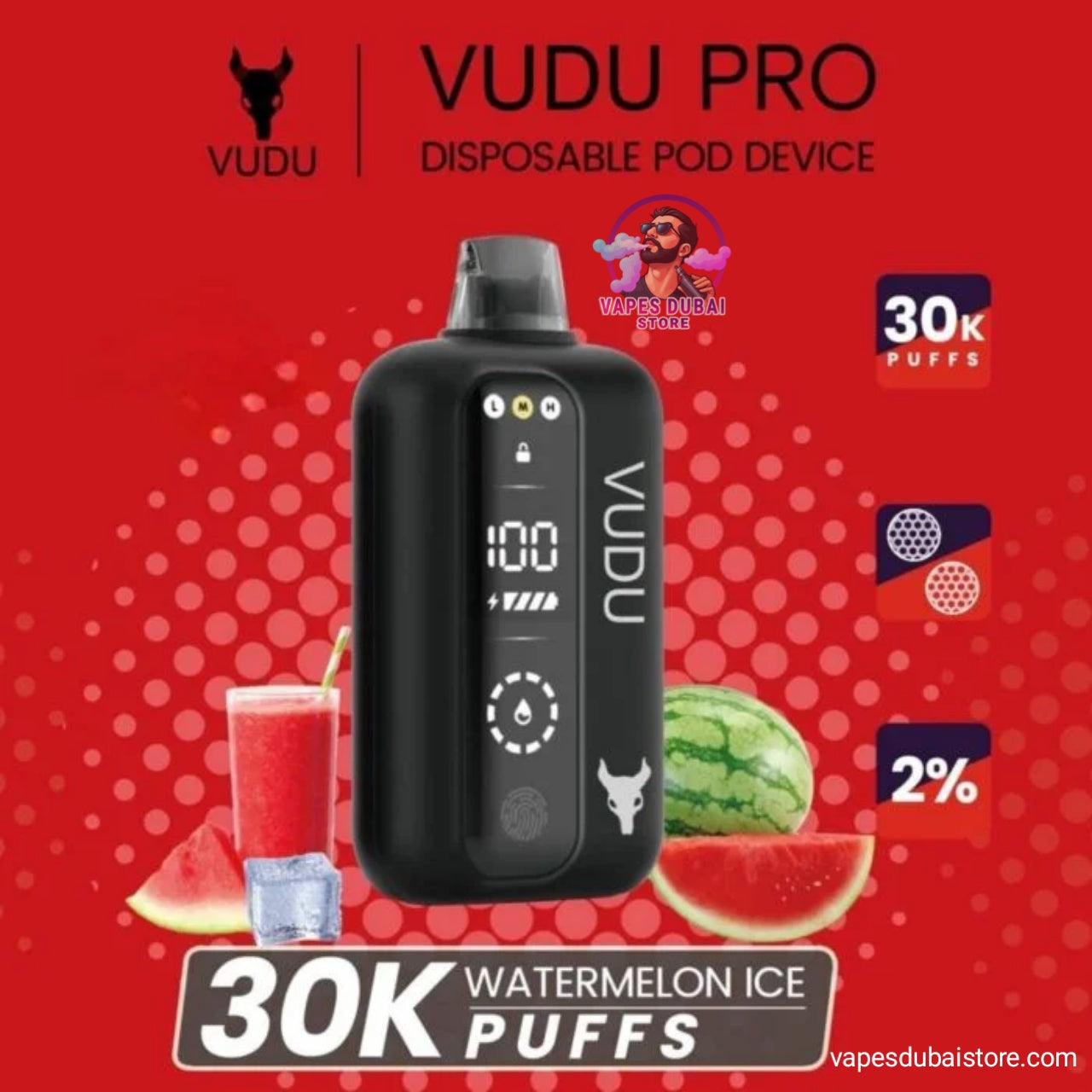 VUDU Pro 30000 Puffs 20MG Disposable Vape in UAE