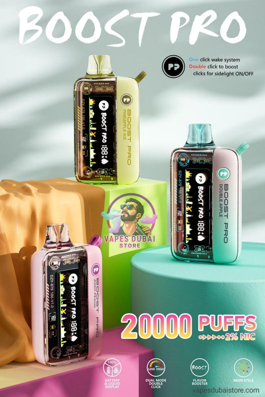 PYNE POD Boost Pro 20000 Puffs 50MG Disposable Vape in Dubai