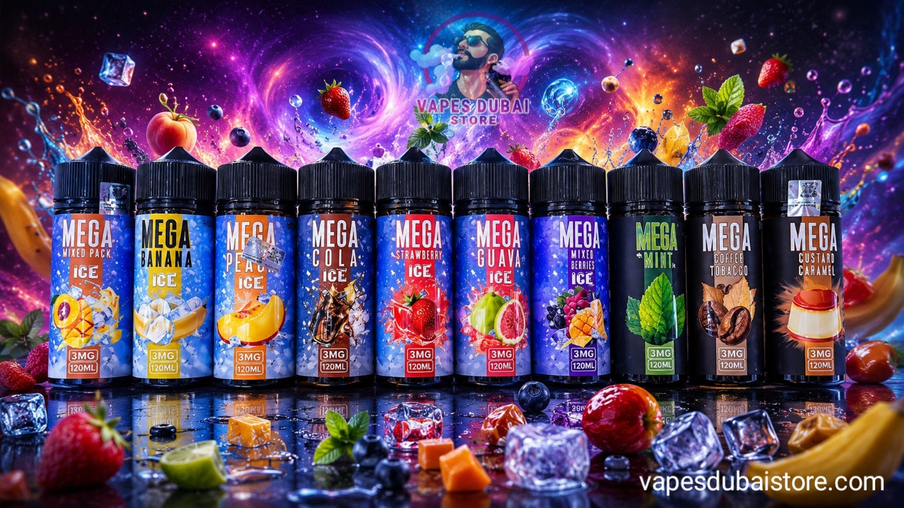 Mega 120mL Vape Liquid By Grand E Liquid 3mg In UAE