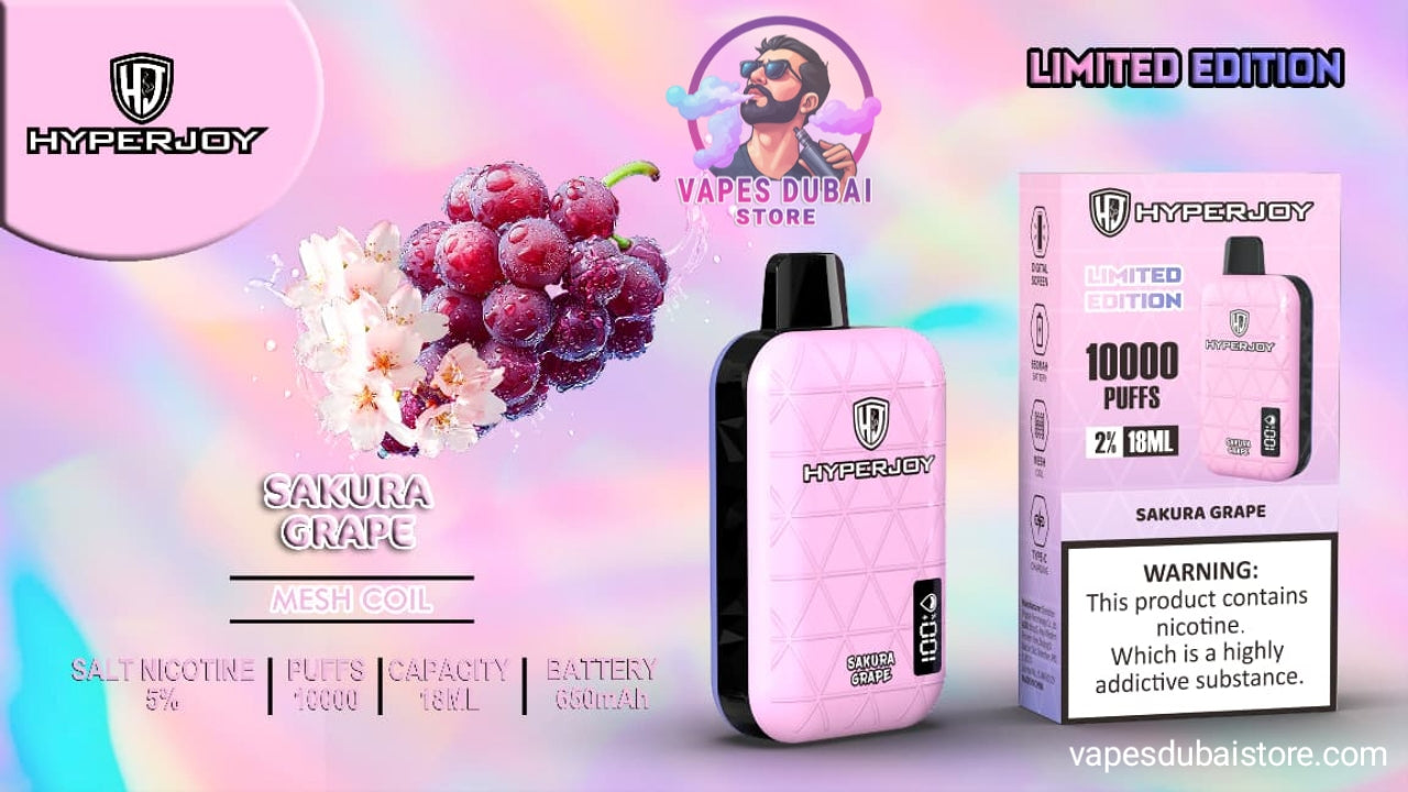 Hyperjoy Disposable Vape 10000 Puffs 50mg in Dubai