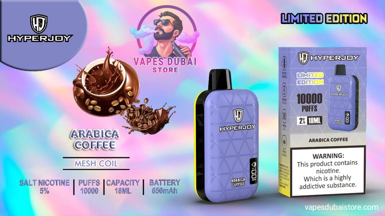 Hyperjoy Disposable Vape 10000 Puffs 50mg in Dubai