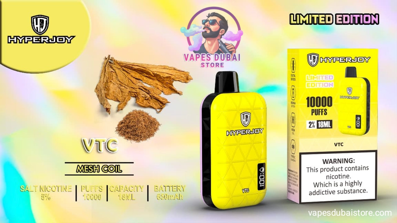 Hyperjoy Disposable Vape 10000 Puffs 50mg in Dubai