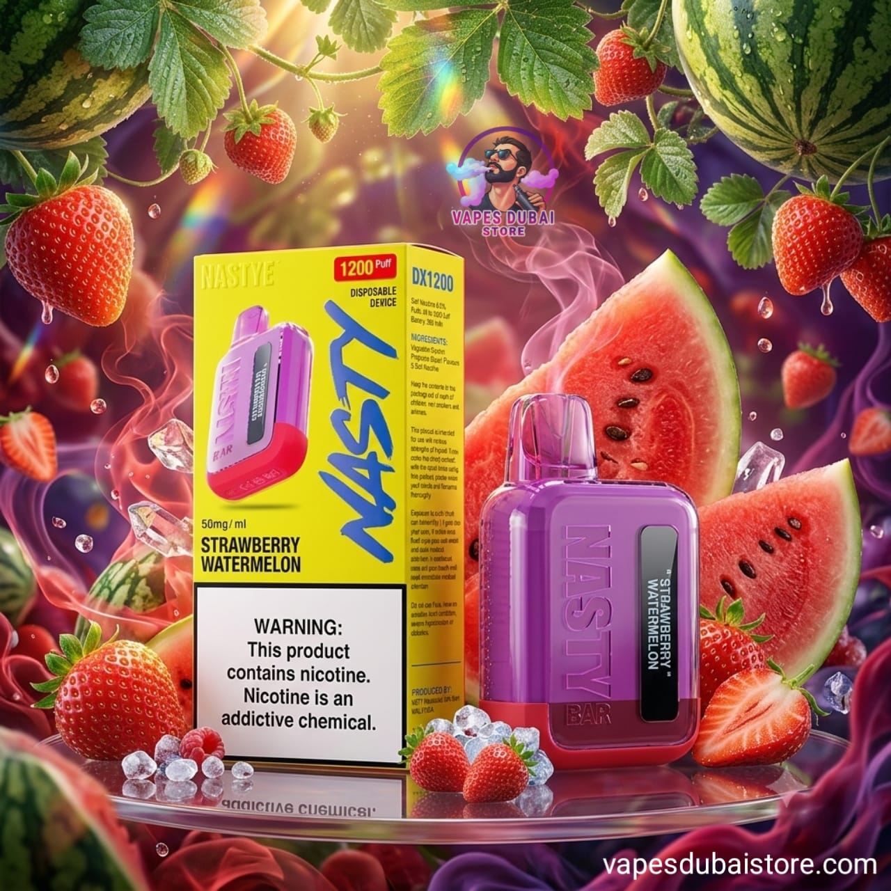 Nasty Bar 1200 Puffs Disposable Vape DX1.2K 20mg in UAE