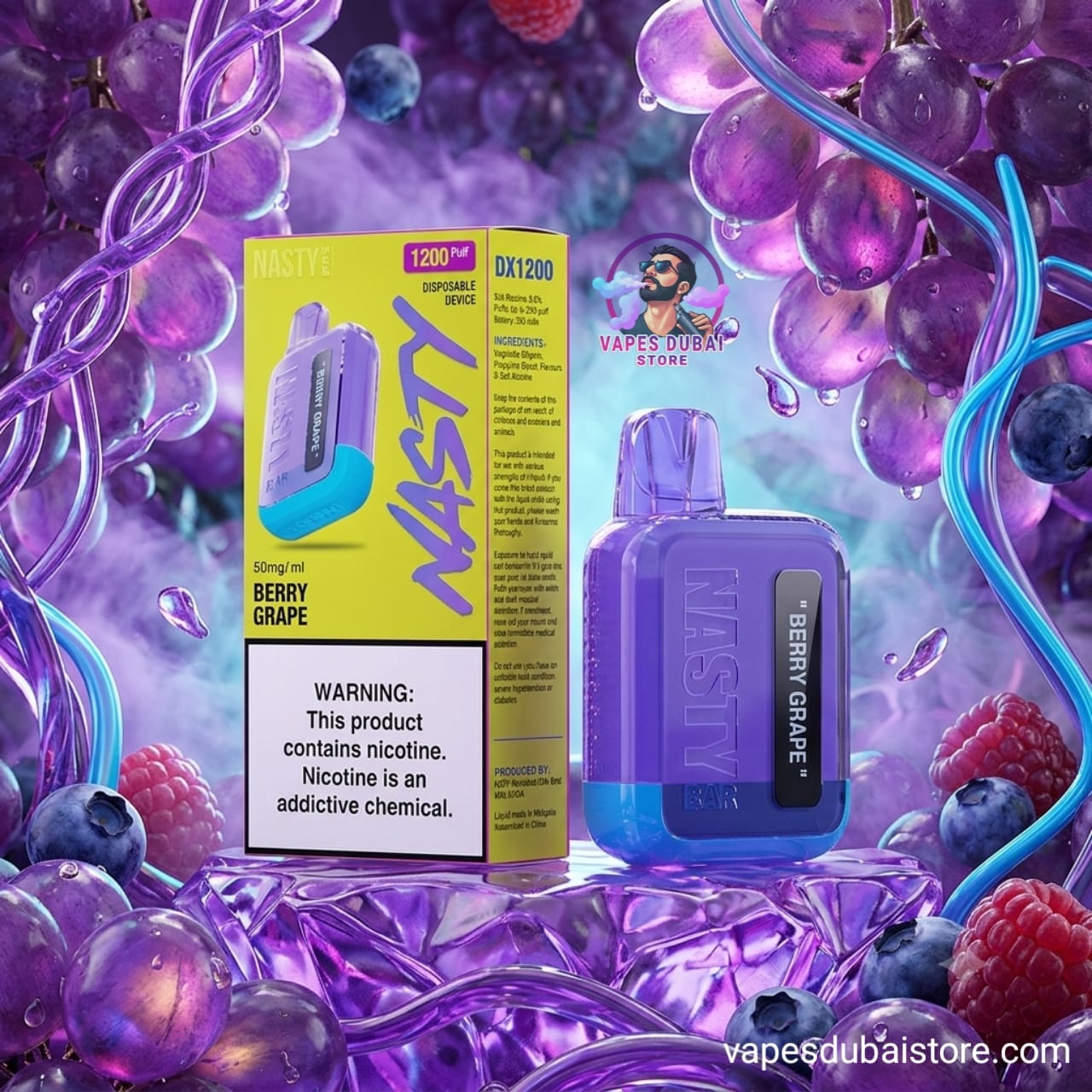 Nasty Bar 1200 Puffs Disposable Vape DX1.2K 20mg in UAE